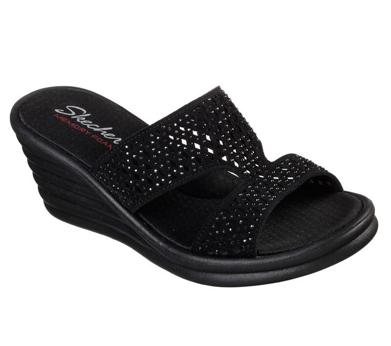 Skechers Rumblers Wave - Ibiza Summer - Womens Sandals Black [AU-MH4565]